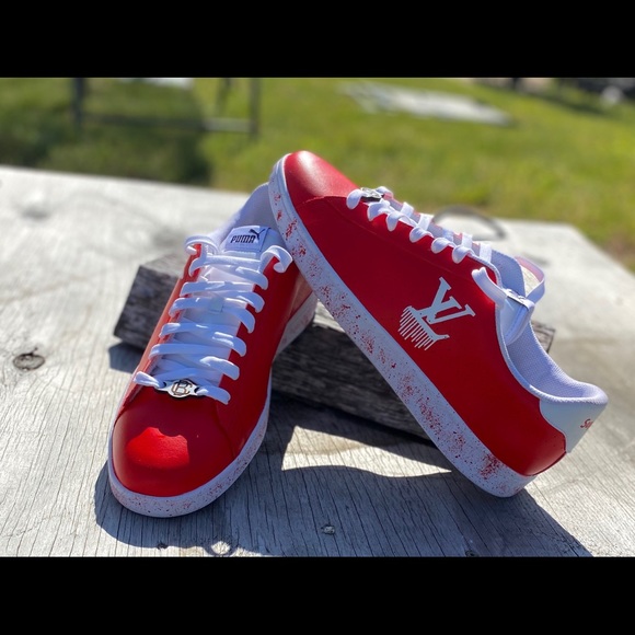 custom painted puma shoes